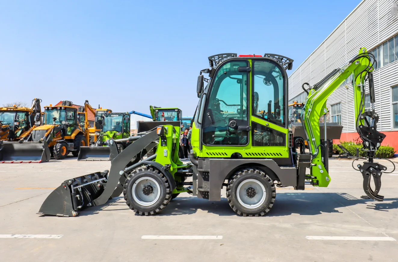 Small Multifunctional Customizable Loader Excavator Backhoe Loader Busy Two-End Operation