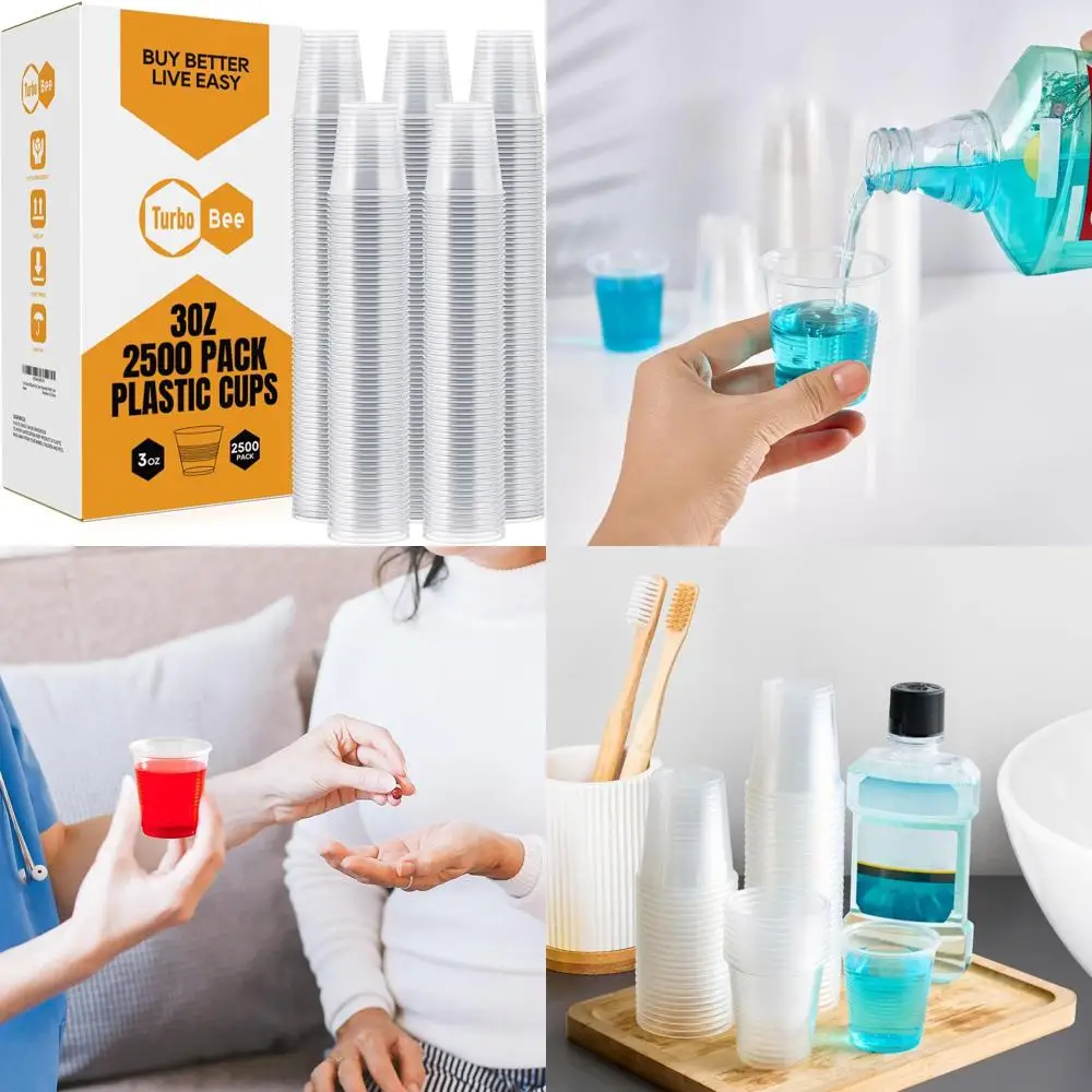 

Одноразовые пластиковые стаканчики объемом 3 унции, идеально подходят для ополаскивателя для рта, дегустаций и образцов еды.