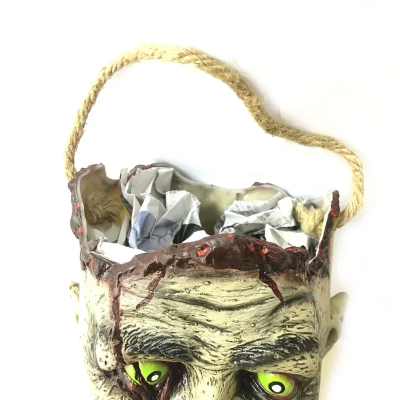 Happy Halloween Zombie Face Handbag Ghost Monster Decor Festival Children\'s Candy Gift Bag 2023 Trick or Treat Party Supplies