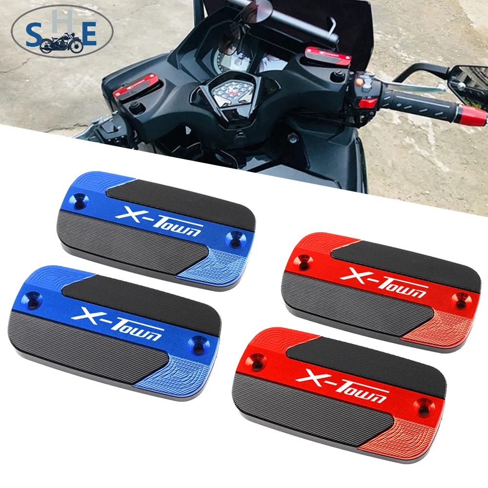 For KYMCO X-TOWN 125i 250i 300i XTOWN 125 250 300 Motorcycle CNC Accessories Front Brake Fluid Reservoir Cap Cylinder Cover