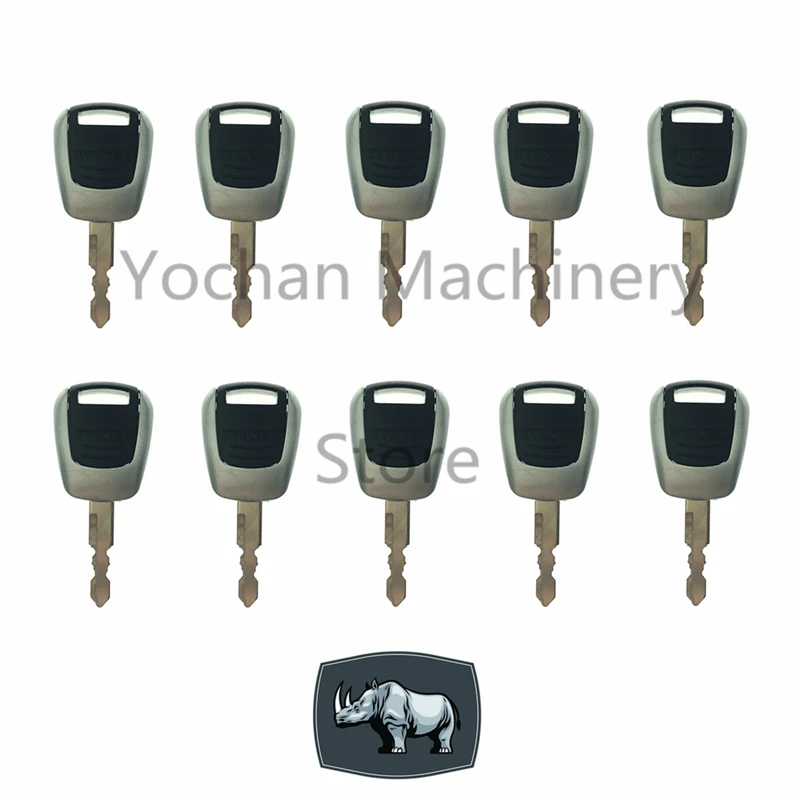 10 Pcs R-9 Key For Hyundai New Excavator Loader Machine