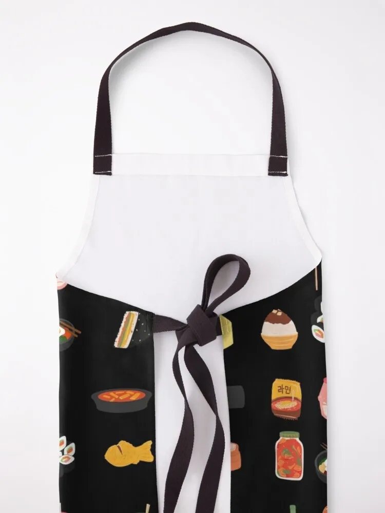 Asian Food Sticker Pack Apron kitchen item For Girl kindergarten teacher Kitchen Handle For Women Apron