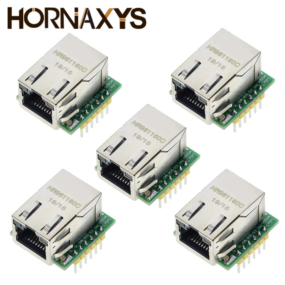 1-5PCS W5500 Module TCP/IP Ethernet Module Compatible with WIZ820io Network Interface RC5 IoT for Arduino