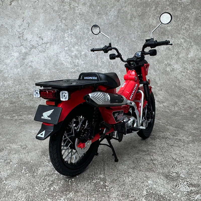 Diecast 1/12 Size Honda CT125 Model Car Super Cub Alloy Motorcycle Model Collection Display Hobby Original Box