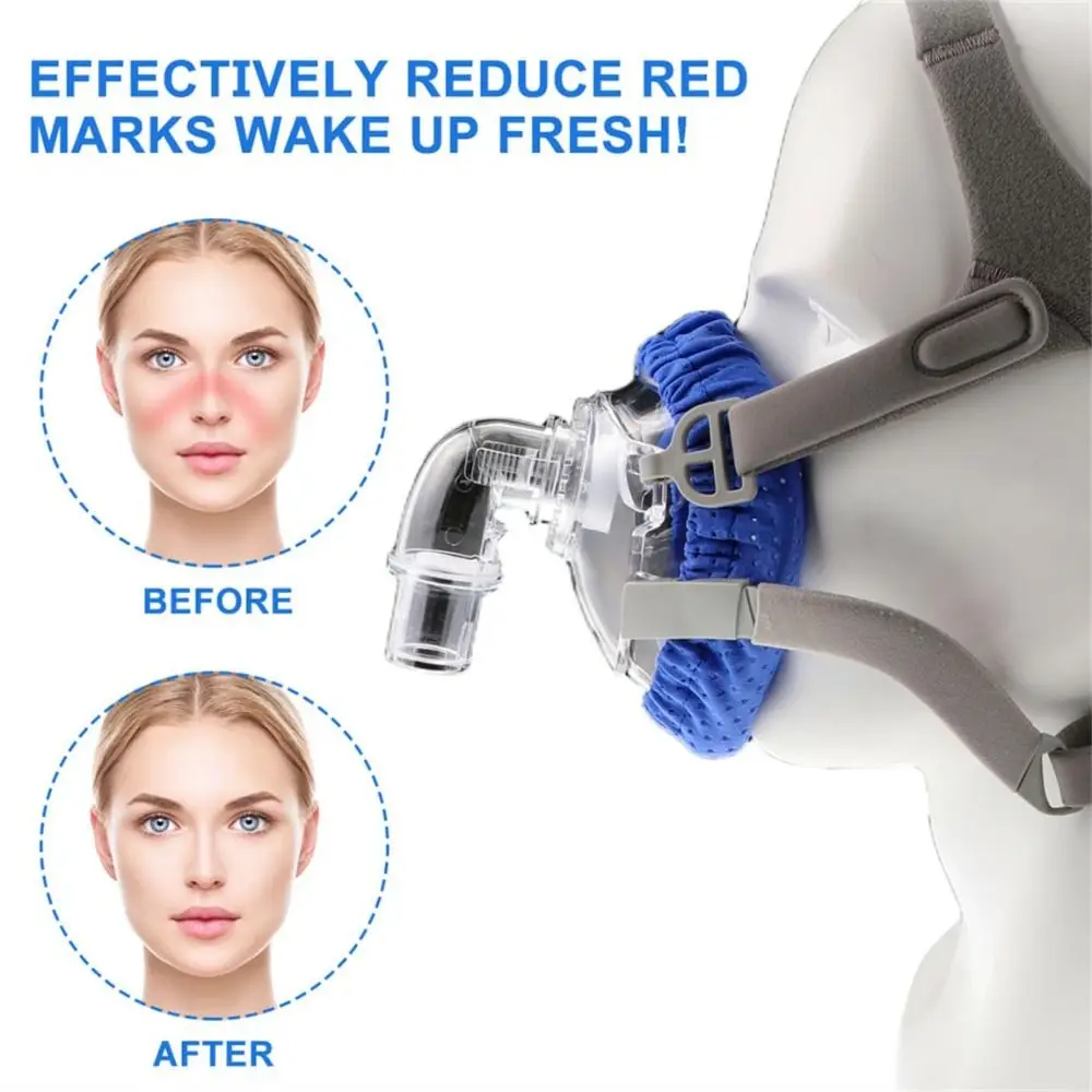 Herbruikbare CPAP-neusmaskervoeringen Zachte ademende stof Volgelaatsmaskerkussens Comfortabel One Size Fits All CPAP-maskerkussen
