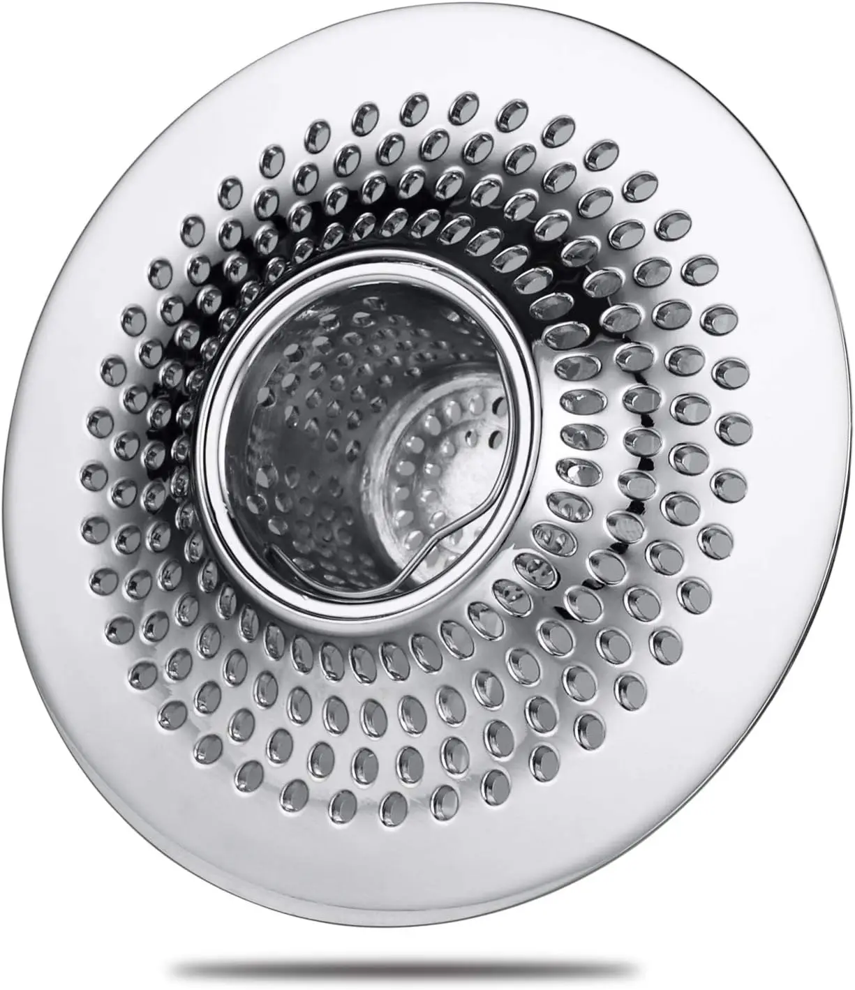 

Stainless Steel Drain Hair Catcher for Bathtub Shower Sink, Hair Stopper Strainer Trap with Locking Silicone Seal