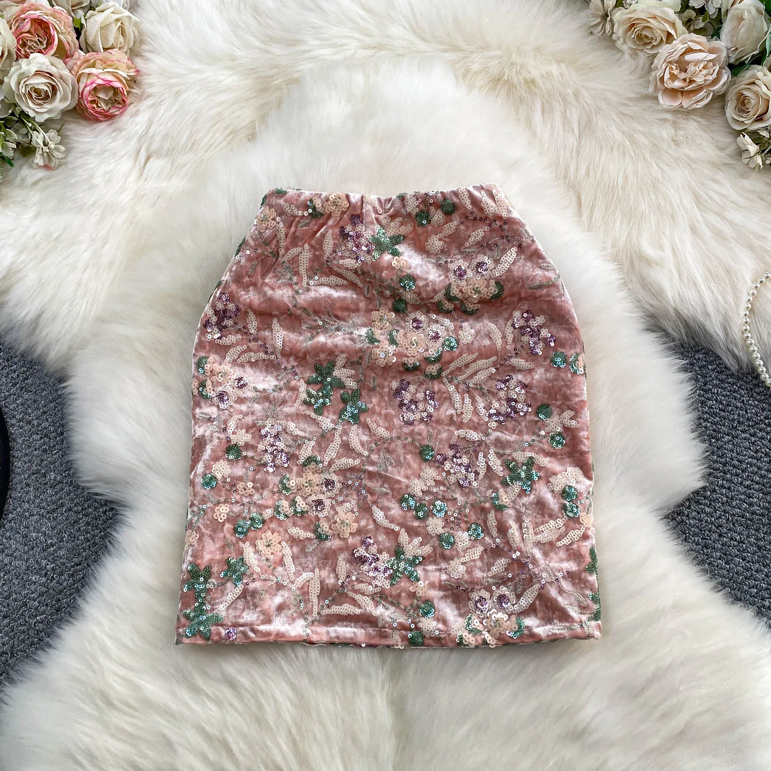 المرأة مثير الترتر تنورة حزب أزياء خمر التنانير القوطي الخريف النساء الملابس فستان قصير