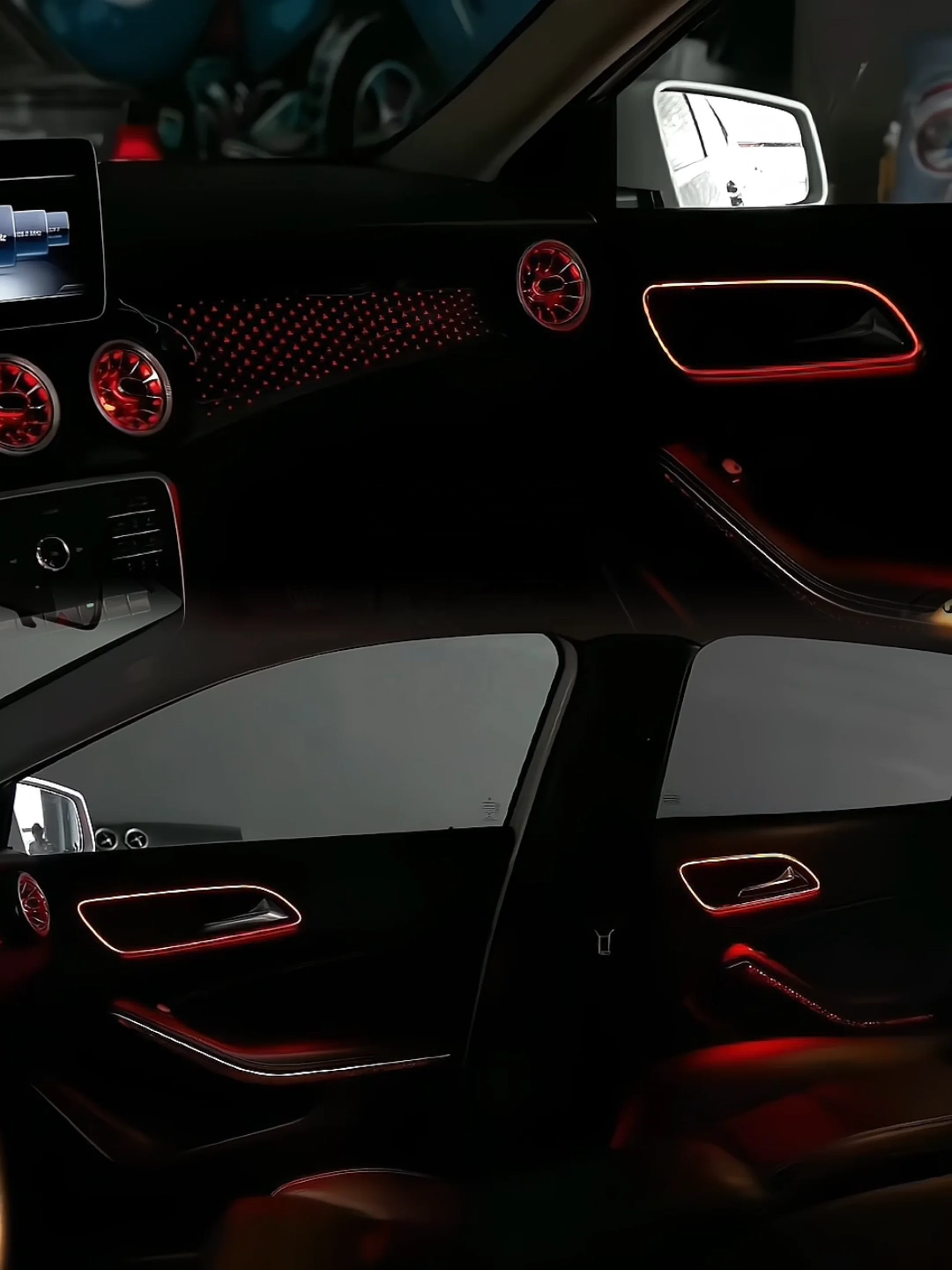 Car LED Ambient Lighting for Mercedes Benz CLA/GLA/A/B-Class W156/W117/W246/W176 Interior 64 Color Decorative Accessories view 4