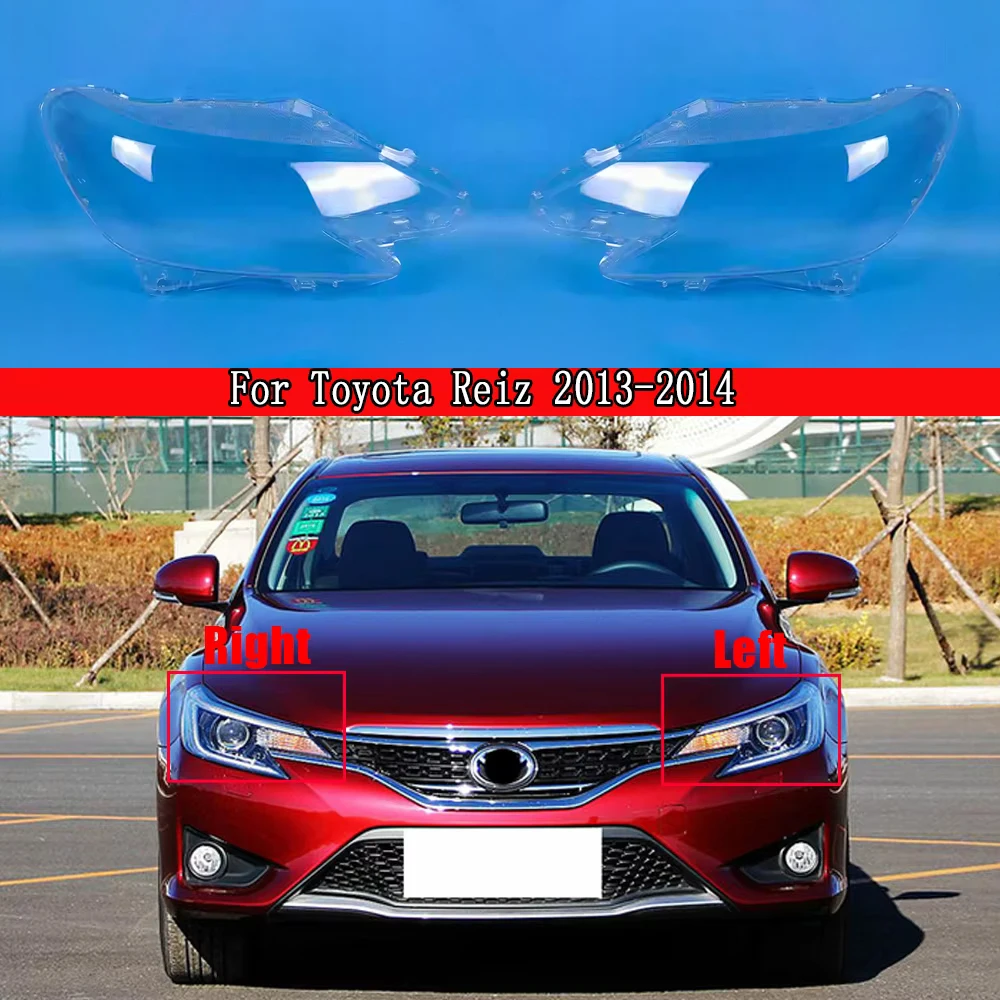 

Headlight Housing Shell Lamp Shade Lens Transparent Headlamp Cover Plexiglass Auto Replacement Parts For Toyota Reiz 2013 2014