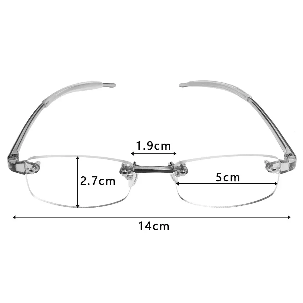 موضة جديدة شفافة رمادي معدن خفيفة للغاية الراتنج النظارات قصر النظر نظارات نظارات للقراءة العناية بالرؤية