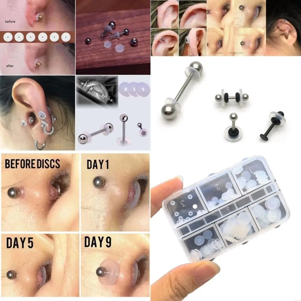 x4ya سيليكون قرص العين ثقب المجوهرات المضادة للانتشار