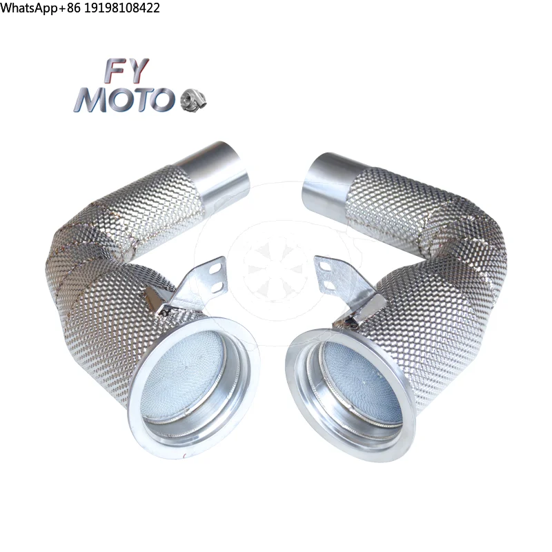 

Exhaust Catted Downpipe for 19-24 Porsche 911 carrera 992.1 3.0T / 25+ Porsche 911 carrera 992.2 with Heat Shield