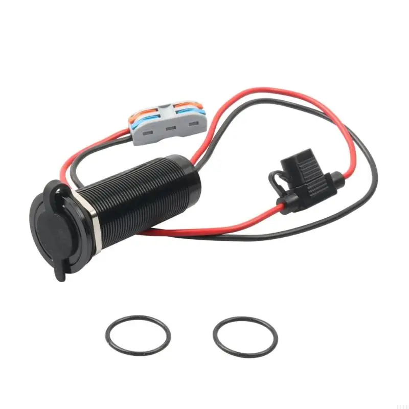 

12V To 30V Waterproof Connector For Motorhome Campers Boat Truck Marine With Aluminum Shell And Rubber Cover H9EE
