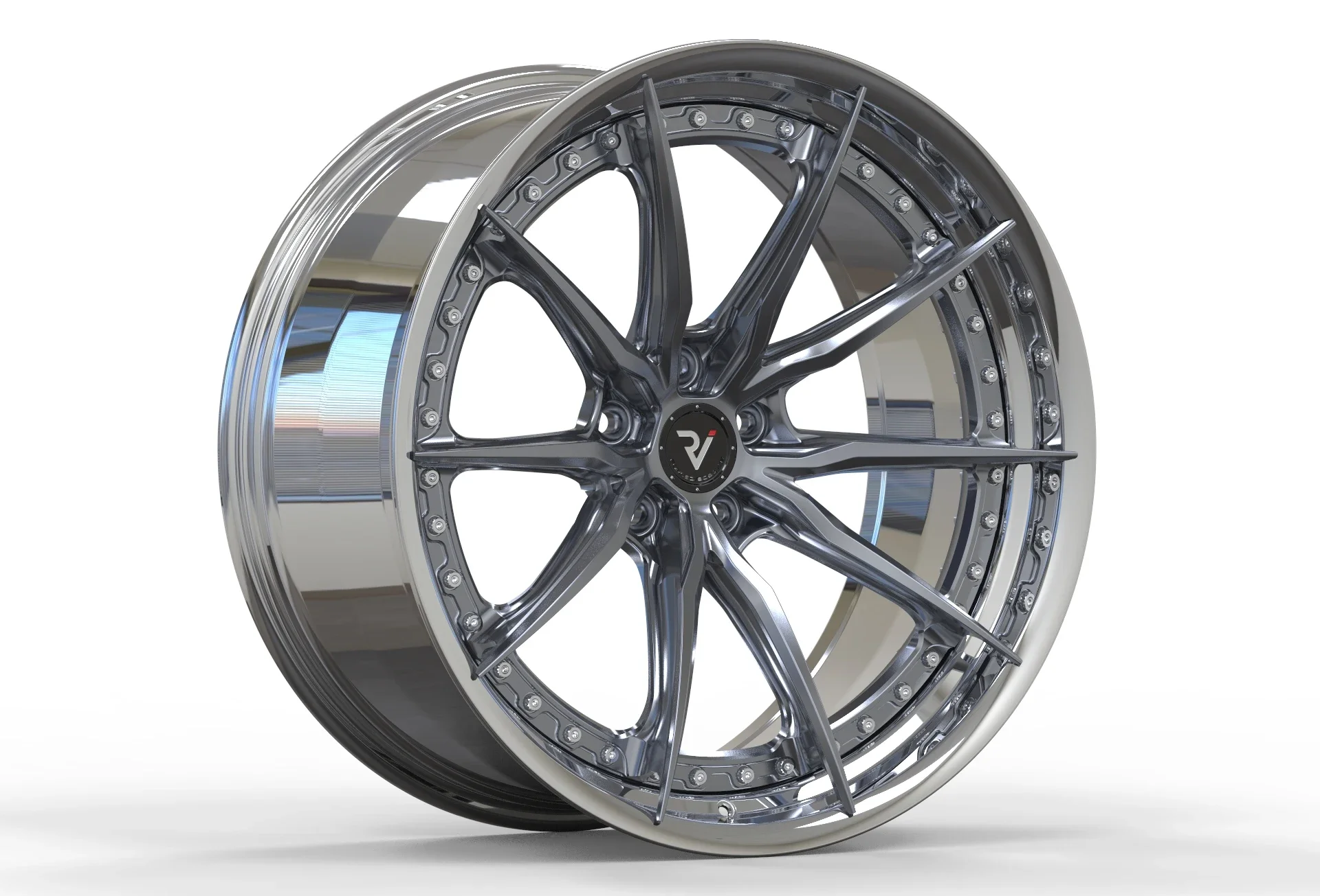 customized forged alloy wheels T6061 18~ 24 inch 2 pieces forged car rims