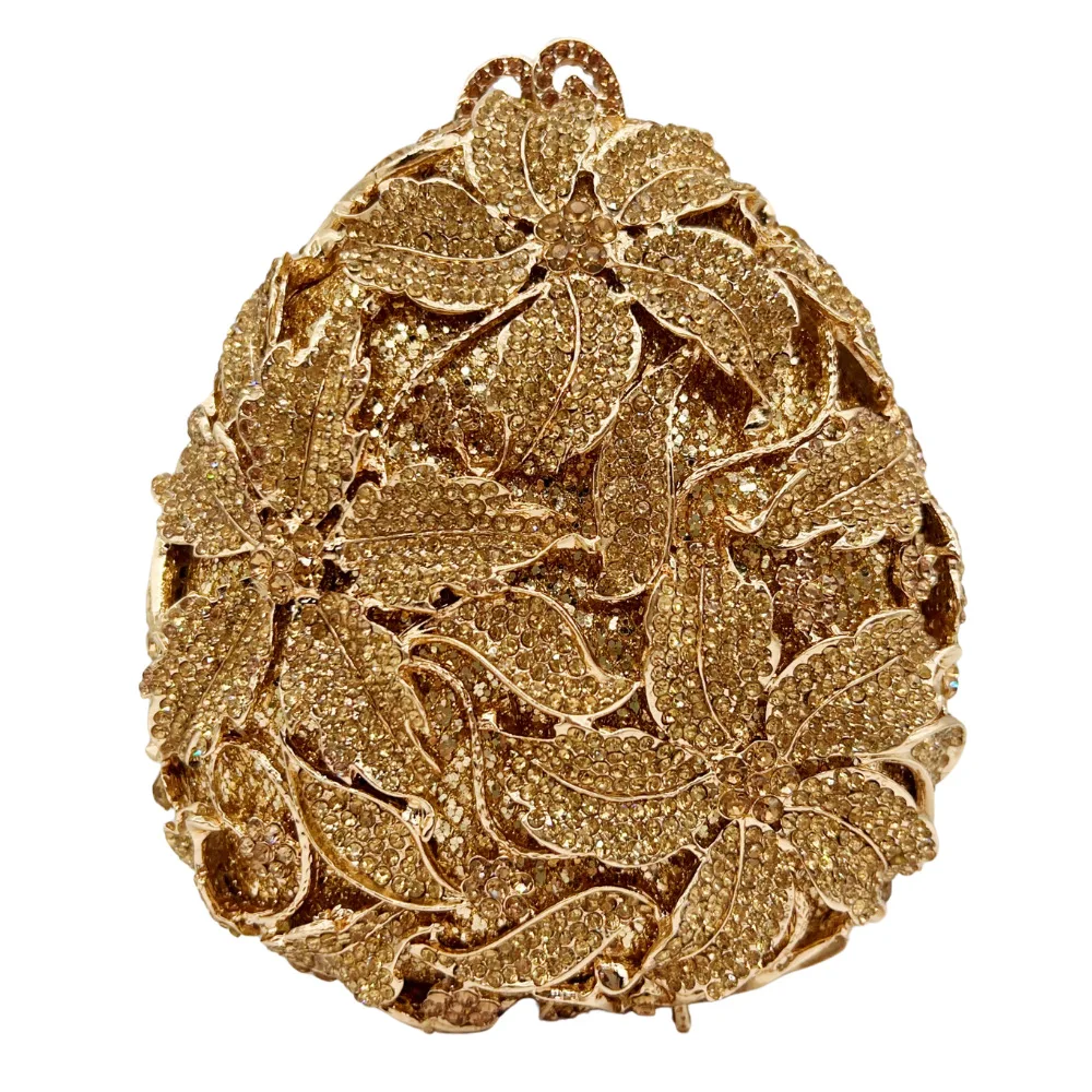 Diamond-encrusted Dinner Bag Hollow Diamond Hard Box Women's Bag Banquet Dress Evening Bagging