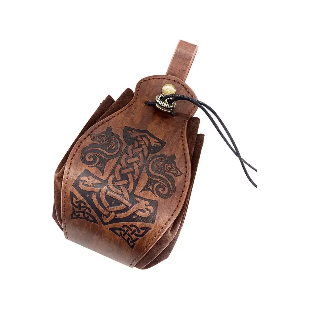 

PU Leather DND Dice Tray 5 Celtic Designs Cute Drawstring Pouch D&D Roleplaying RPG Gift Ideas PU Leather DND Dice Tray