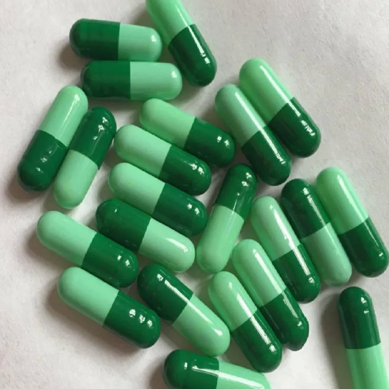 

10,000pcs Capsule Clear green Hard Empty Gelatin Capsules,Gelatin Empty Capsules 0# Vacant Capsules0/Tattoo accessories