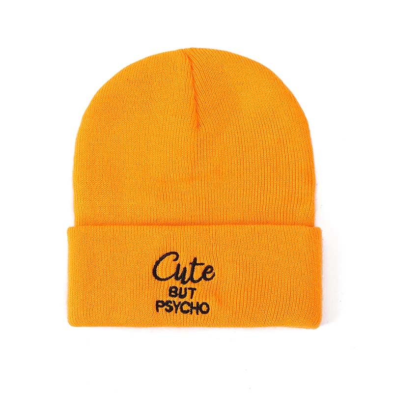 المرأة خمر إلكتروني التطريز متماسكة قبعة الشتاء الدافئة للجنسين قبعة الهيب هوب أزياء الرجال قبعة يومية