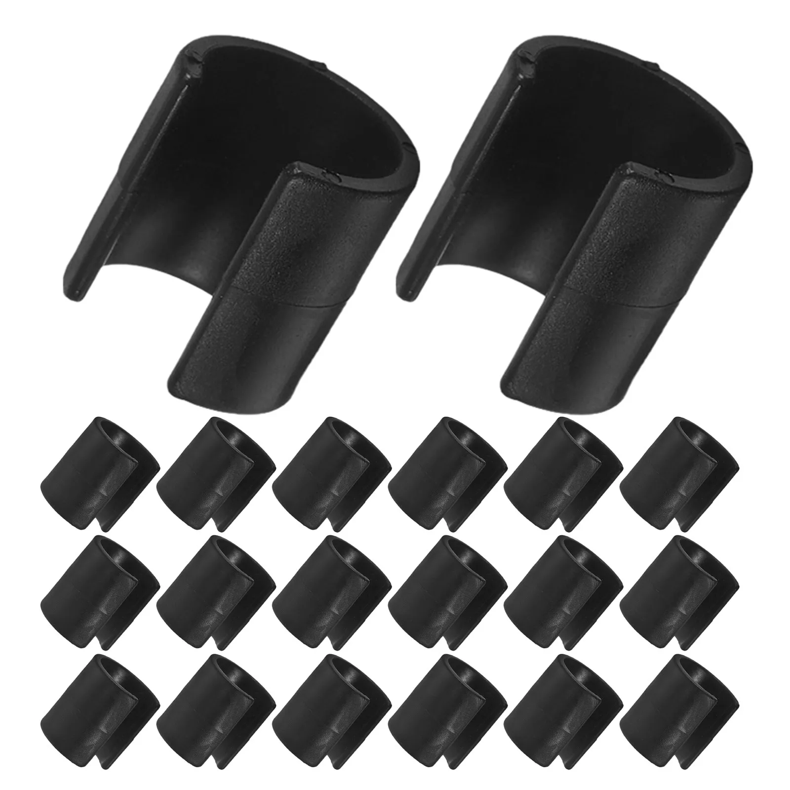 20Pcs Soccer Flag Pole Clips High Strength Anti-Wind Garden Flag Clamps for Outdoor Training Practice Flags Lawn Banner Fixing