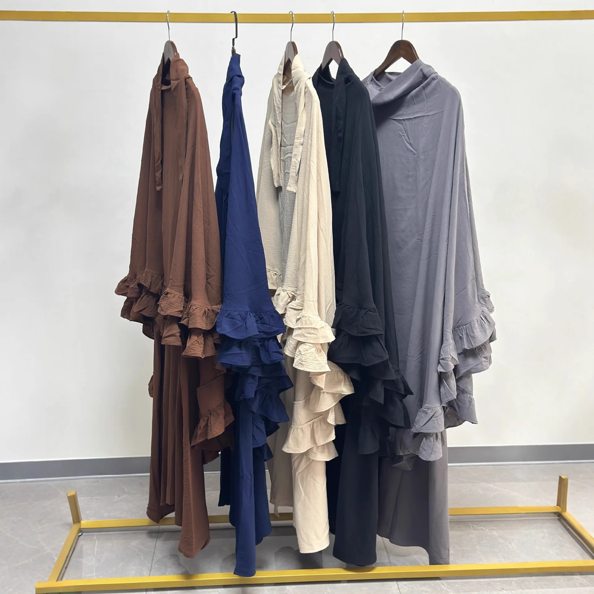 

Ramadan Khimar Abaya Muslim Women Prayer Garment Dubai Saudi Hijab Dress 2 Piece Skirt Sets Eid Niqab Jalabiya Djellaba Kaftan