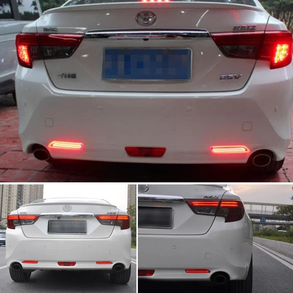 LED Rear Bumper Reflector Light Rear Fog Lamp Tail Brake Stop Warning Light For Toyota Sienna Matrix Venza Avalon RAV4 For Lexus
