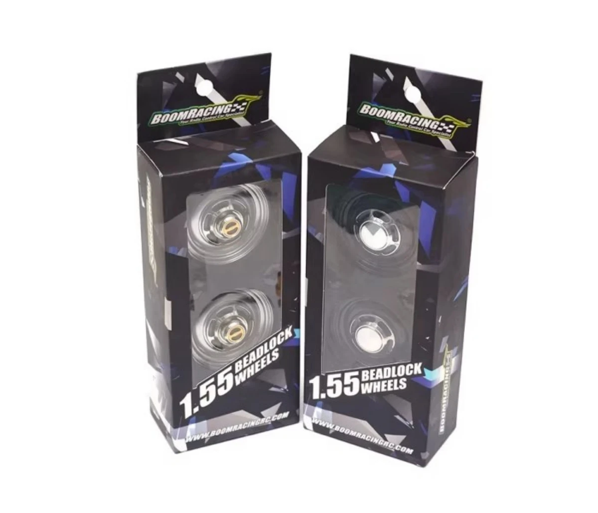 Boomracing 1.55 beadlock wheels (4pcs) fit killerbody Land Cruiser lc70 body for 1/10 scale RC Car accessories