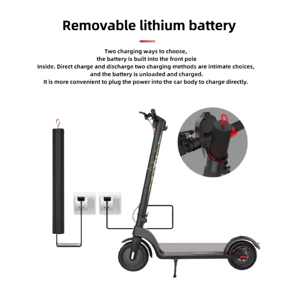 Paquete de batería de litio resargable para patinete eléctrico X7, accesorio de repuesto de 36V, 5200mAH, 187Wh, HX, novedad