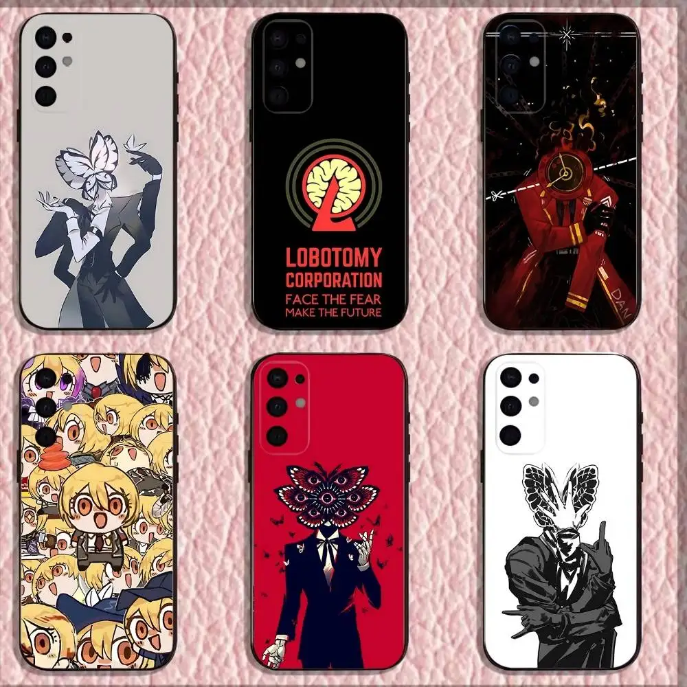 

L-Limbus Company Quixote Butterfly Phone Case For Samsung S 25,24,23,22,30,21,10,9,Ultra,Plus,Lite,FE,4,5G Black Soft Case