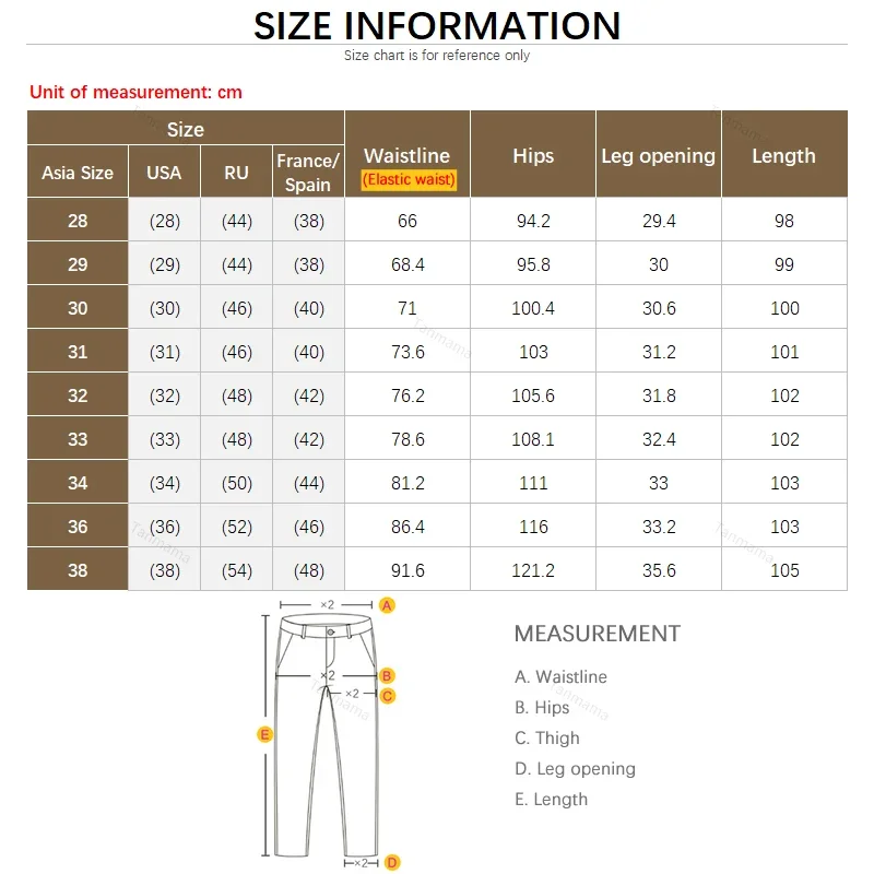 Summer Thin Men\'s Ice Silk Casual Pants High Elasticity Soft Cosy Business Straight Trousers High Quality Man Clothing Khaki