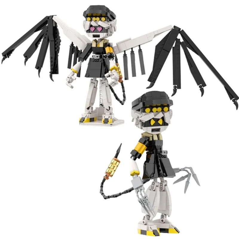 Murder Drones Uzi Building Blocks Toys Set Winged Angel Robots Bricks Toys Anime Figure DIY Bricks Model For Kids CHristmas Gift