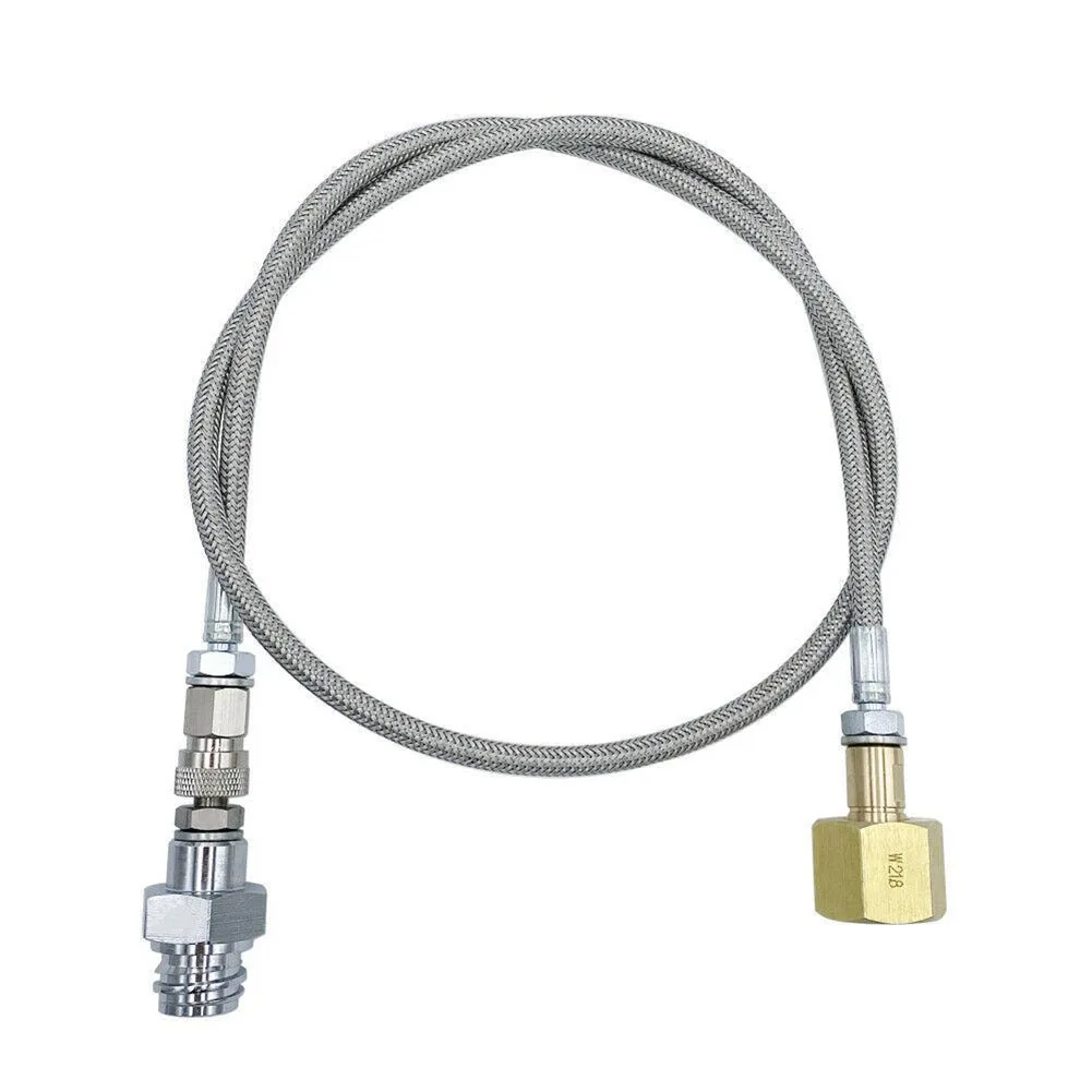 1Pcs High Pressure Hose Adapter W21.8-14 For Blue Home Water Carbonators Cylinder Transfer Metal Pipe Fitting