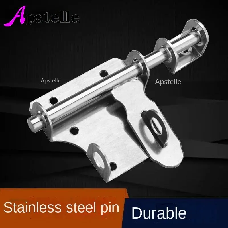 

Apstelle 1pc Heavy Duty Warehouse Security Door Slide Bolt Gate Latch Stainless Steel Door Bolt