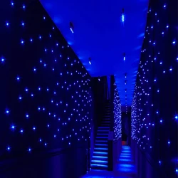 Top Quality LED Backdrop LED Star Cloth Starry Sky Curtain DMX512 Control For Stage Pub DJ Wedding Event Show