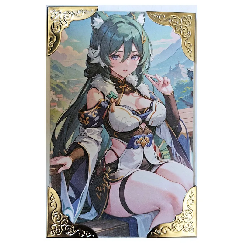 Anime Goddess Story Rare Refraction Game Collectible Card Eula Keqing Himeko Yoimiya Hu Tao Kafka Toys for boys birthday present