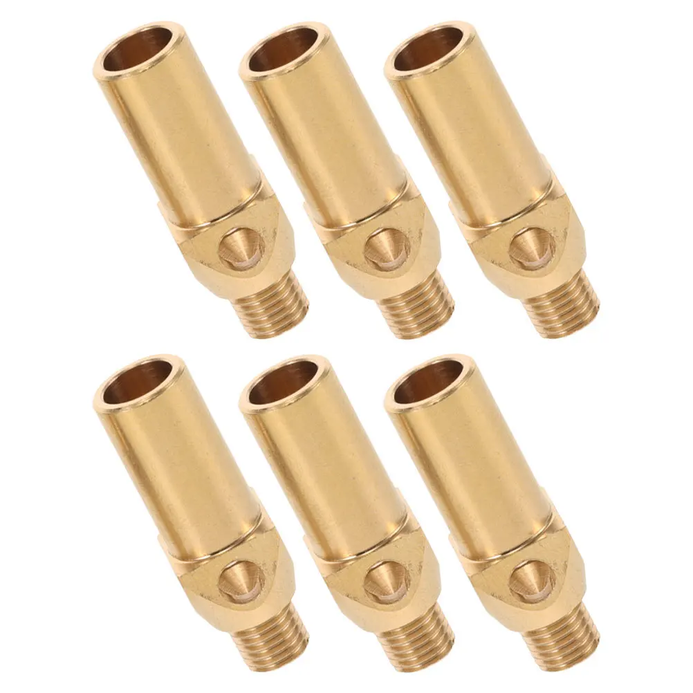 

6Pcs Propane Gas Jet Nozzle Brass Burner Nozzles for Bbq Grills Camping Stoves Wok Cooktops Reusable High Efficiency Flame