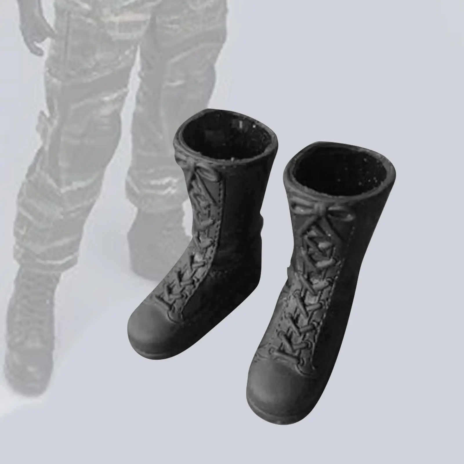 1/6 Scale Mid Calf Boots Miniature Soldier Costume for 12'' Action Figures