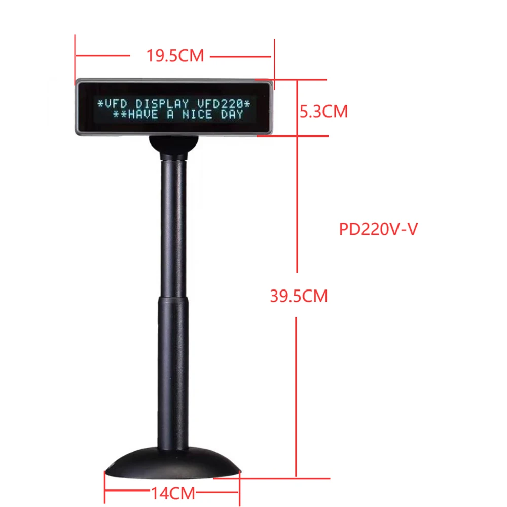 Kunden preis anzeige 220v unabhängiges vfd-Display für Einkaufs zentrum Supermarkt pos System Store