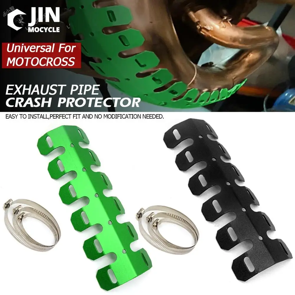 Exhaust Pipe Protector Bendable Heat Shield Cover Guard Anti-scalding Cover For Kawasaki KX125 KX250 KX250F KX450F KLX Z650 Z900