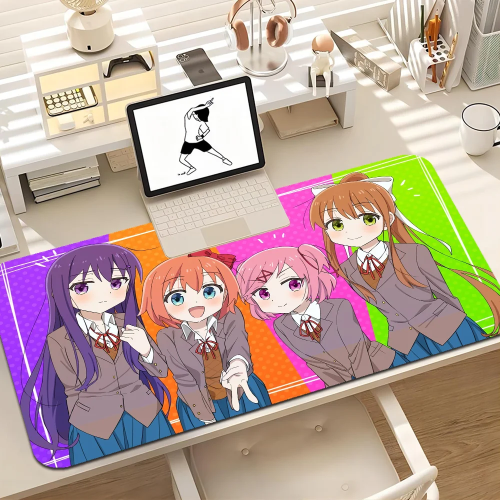 

Game Doki D-Doki L-Literatuare Club Mousepad 80x30cm XL Lockedge Office Computer Desk Mat Table Keyboard Big Mouse Pad Laptop Cu