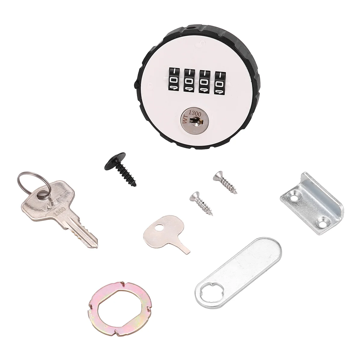 Combination Cabinet Cam Lock 4 Digital Keyless Drawer Door Gym School Locker with Key Reset