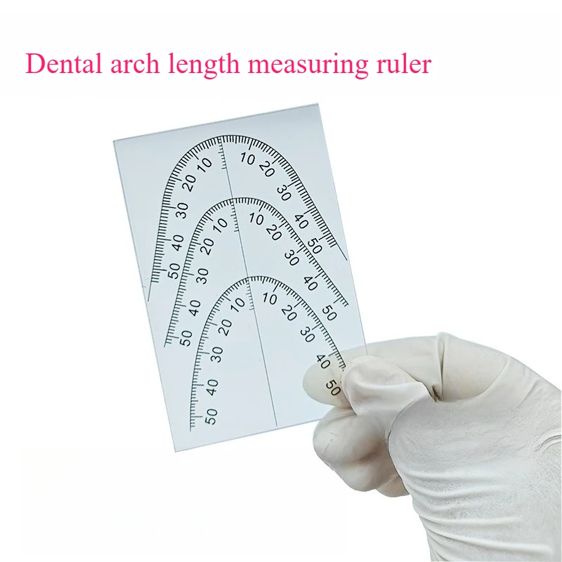Dental Technician's Tooth Alignment Ruler Full Mouth Line Drawing Tooth Alignment Plate Auxiliary Precision Ruler Measuring Tool