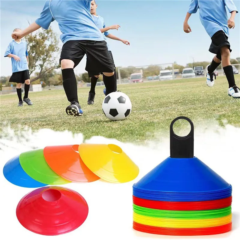 

10pcs Obstacle Plate Soccer Cones Set Football Training Equipment for Kid Disc Cones Agility Exercise Obstacles Sports Accessory