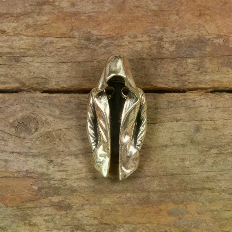 Retro Alloy Hooded Figure Paracord Bead Long Lasting Durable Accessory for DIY Keychain Bracelet Hiking Gear