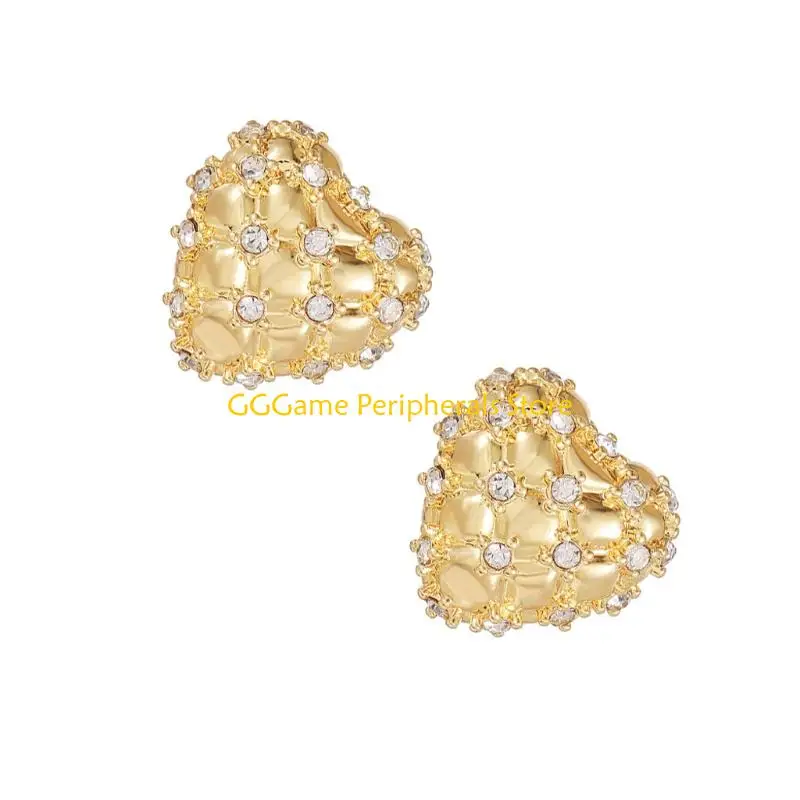 U55B Clip per cuffie in metallo da 2 pezzi con accento cristallo Installazione rapida per lo sport