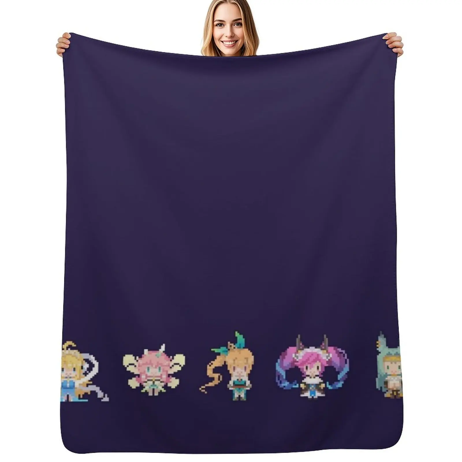 [ Dragalia Lost ] Main Squad Throw Blanket for babies Sofa Decoratives Blankets For Bed Flannel Multi-Purpose Blankets