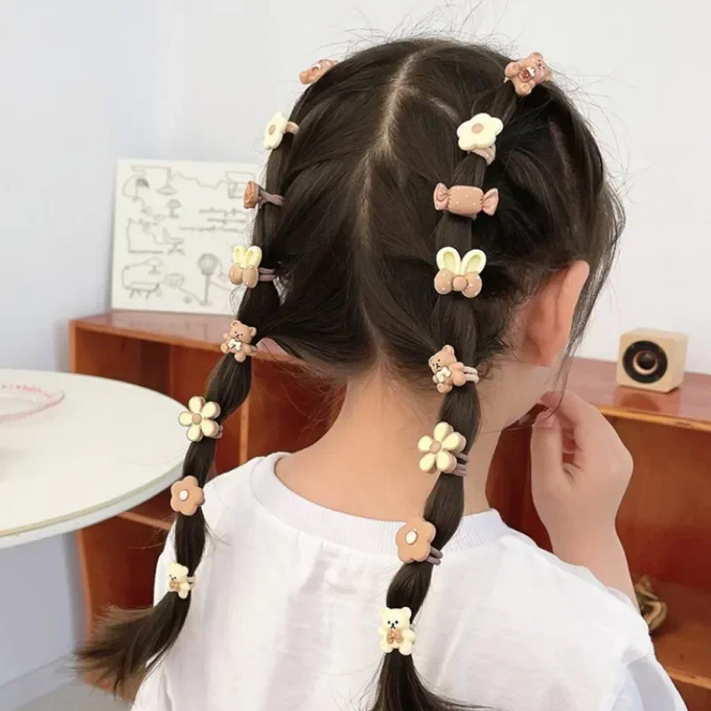 Hair Accessories Girls Bands Bandeau Cheveux Scrunchies Elastique Fille Kids Korean Haarband Rubber Brown Bandeaux Bandes Gift