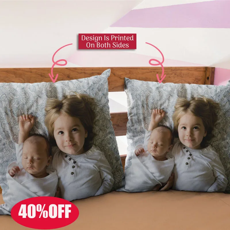 

Personalized Pillow With Photo Custom Gift For Wife Husband Wedding Anniversary Valentine Day Present Home Decor Memory Keepsake