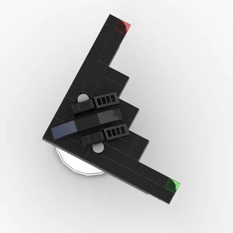 

Desktop Military Aircraft Decor, Stealth Bomber Plane Model, Kids DIY MOC Small Particle Blocks Assembly Puzzle Toy