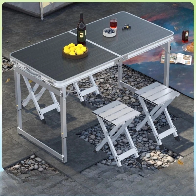 Outdoor folding table camping table and chair aluminum