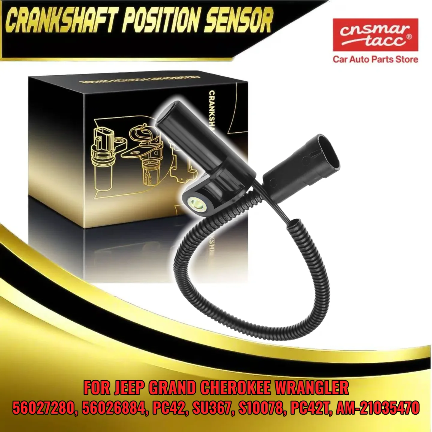 

Датчик положения коленчатого вала 56026884 SU367 для Jeep Grand Cherokee 93-96 Wrangler 93-95 L6 4.0L PC42 S10078
